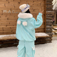 Skibear Arctic Mint Bear Skiing Suit