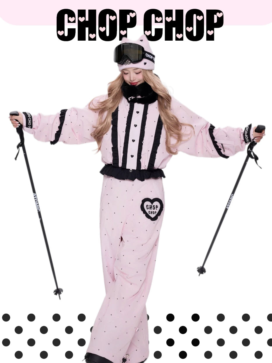CHOP CHOP Sweetheart Ruffle Padded Snow Suit