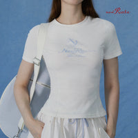 NowRose Harbor Vintage Athletic Tee
