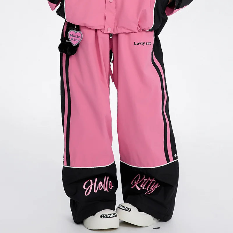 Lovely Ant Sweet Barbie Waterproof Ski Suit Set