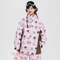 Lovely Ant Y2K Aesthetic Graphic Waterproof Ski Suit Set