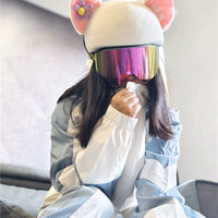 Cartoon Snow Helmet Plush Cover