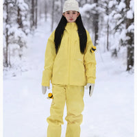 POSITIBEETY 3L Alpine Charm Padded Snow Jacket - Yellow
