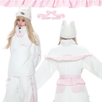 CHOPCHOP Bowknot Ruffle Padded Snow Suit
