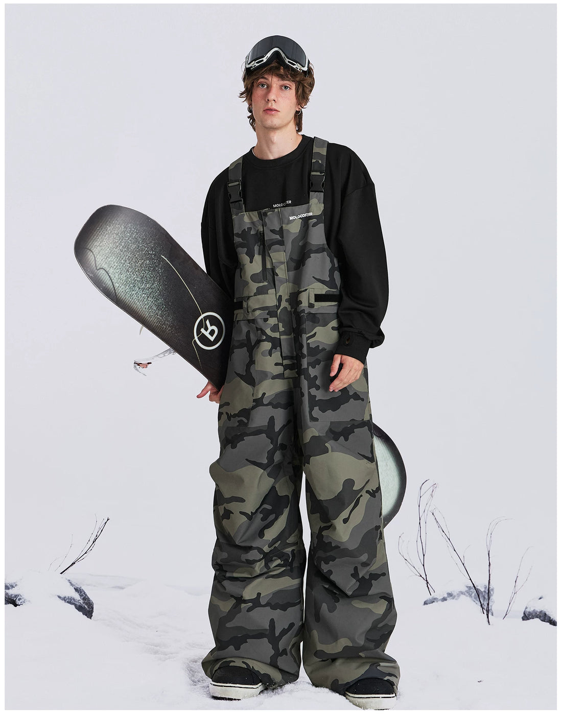 Molocoster 40K RECCO Waterproof Ski Bib Pants