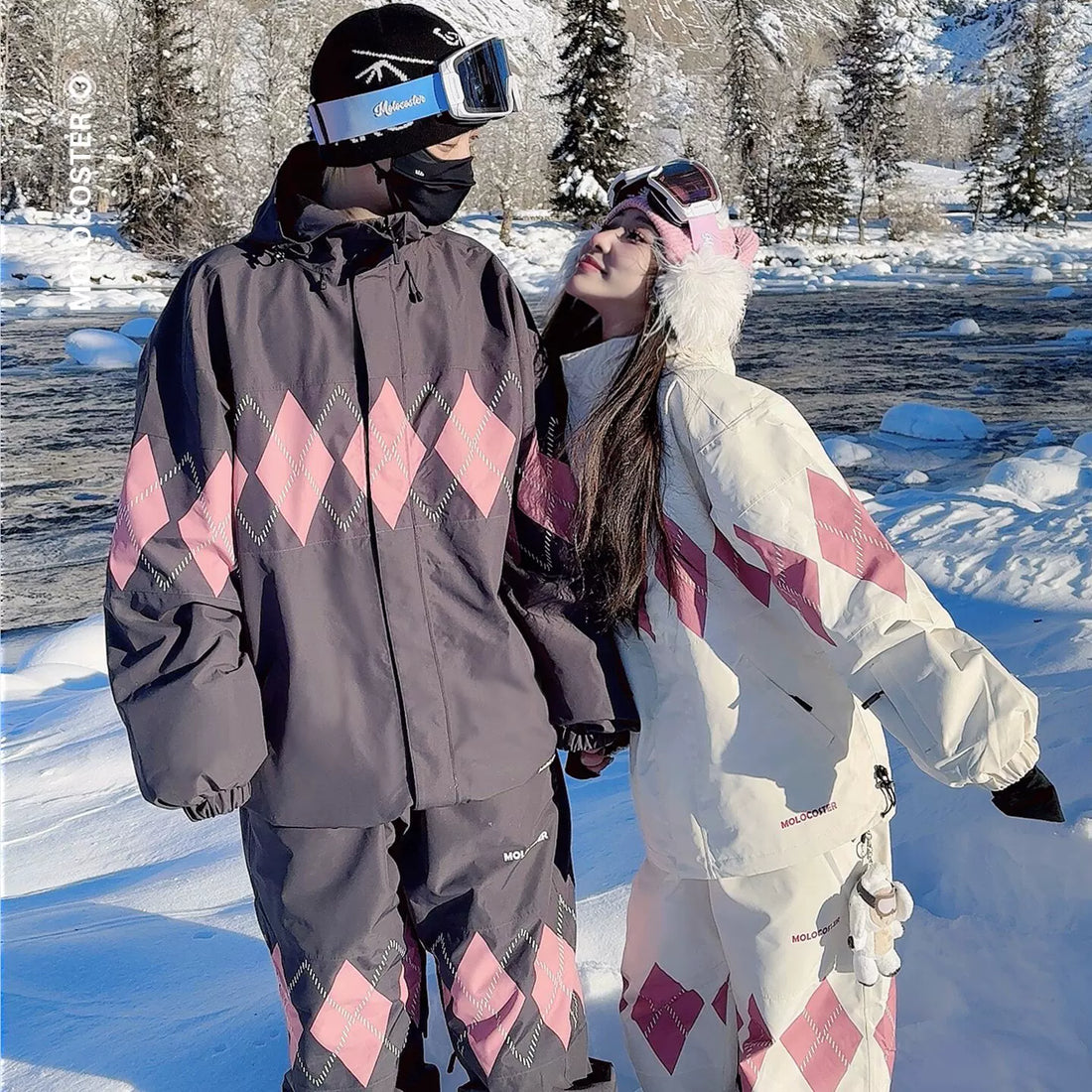 MOLOCOSTER Diamond Argyle Waterproof Ski Suit Se