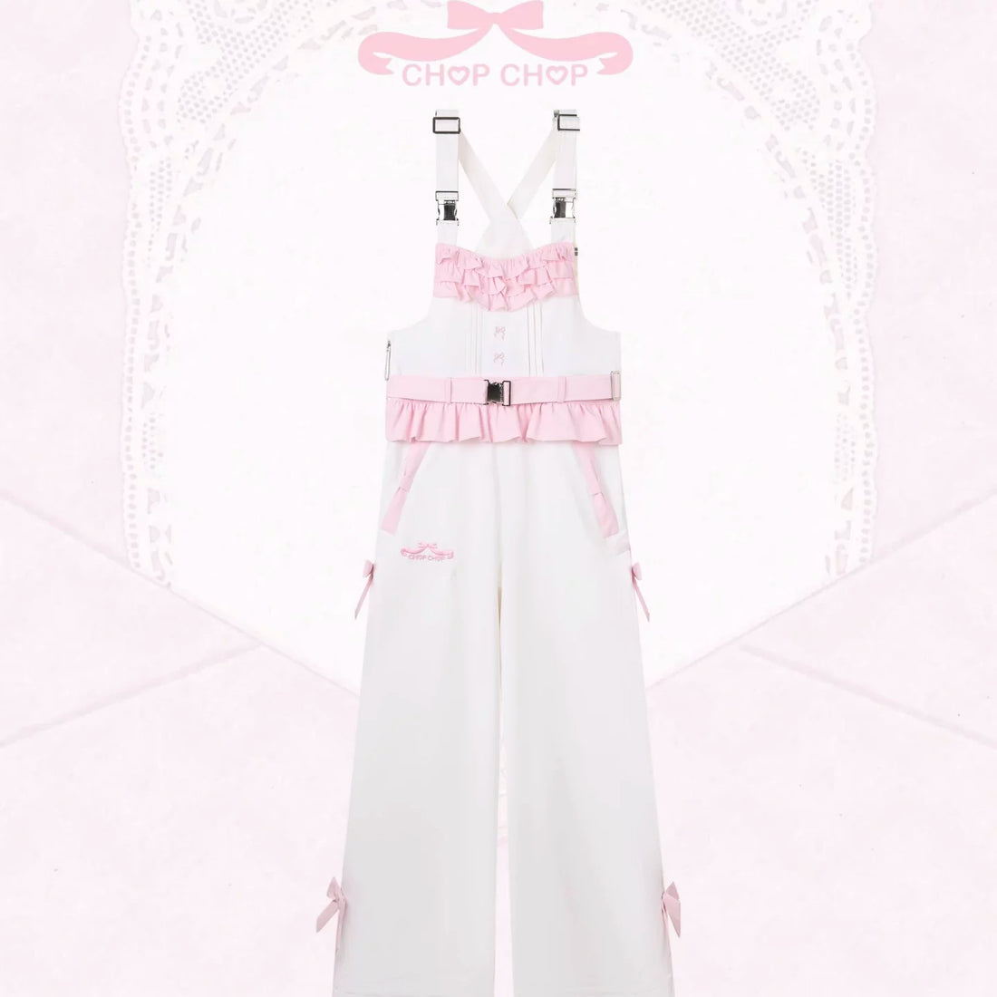 CHOPCHOP Bowknot Ruffle Padded Snow Suit