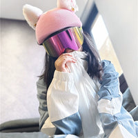 Cartoon Snow Helmet Plush Cover