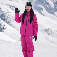 POSITIBEETY 3L Alpine Charm Padded Snow Jacket - Dragon Fruit Pink