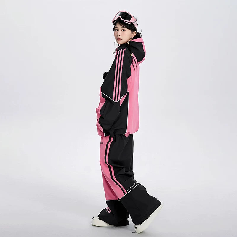 Lovely Ant Sweet Barbie Waterproof Ski Suit Set