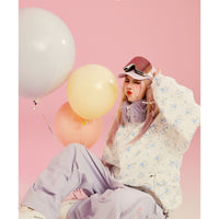 Swagli Floral Pattern with Fur Collar Snowboarding Jacket