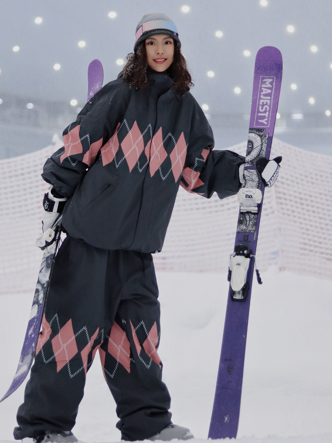 MOLOCOSTER Diamond Argyle Waterproof Ski Suit Se