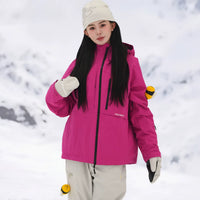 POSITIBEETY 3L Alpine Charm Padded Snow Jacket - Dragon Fruit Pink