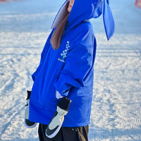 DOOREK Long Bunny Ear Waterproof Ski Hoodie