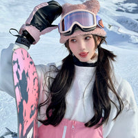 TSI Pinky Loose Fit Snow Bibpants | 23new, bibpants, snow coat, trending | RicosBoutique