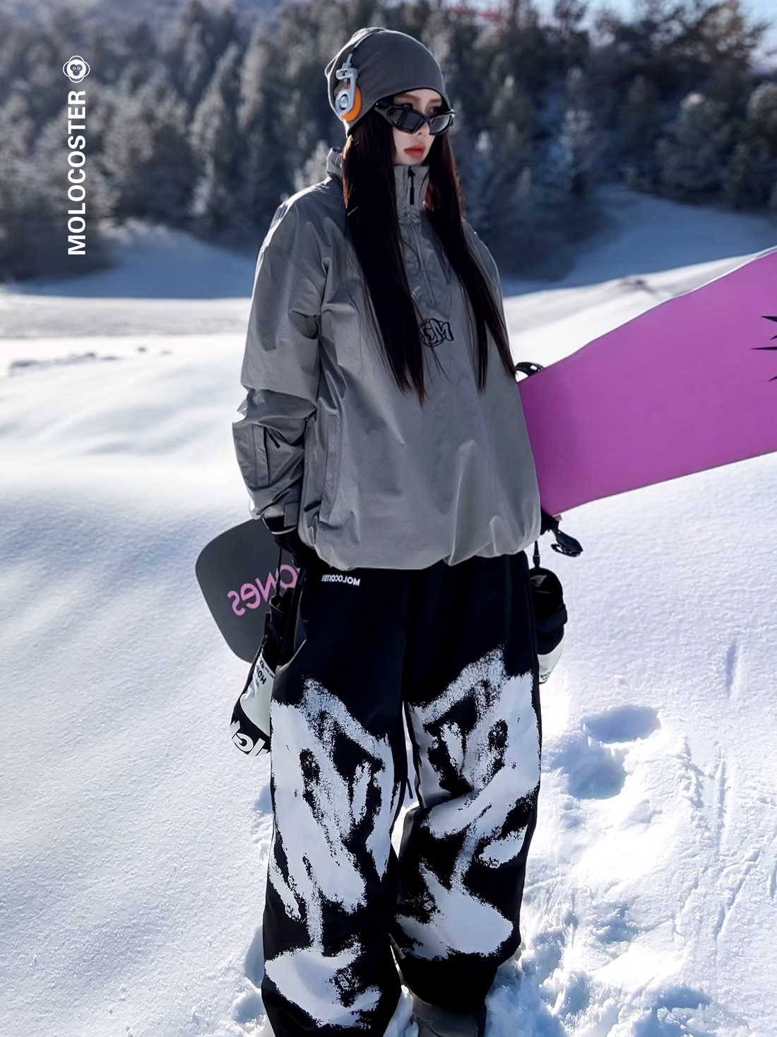 MOLOCOSTER Ghost Graphic Waterproof Snowboard Pants