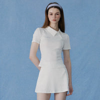 NowRose Riviera Asymmetry Polo Golf Top