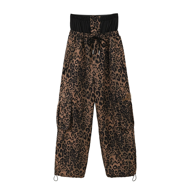Skibear Leopard Print Ski Suit