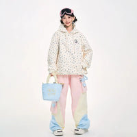 Lovely Ant Color-Blocked Waterproof Snow Pants