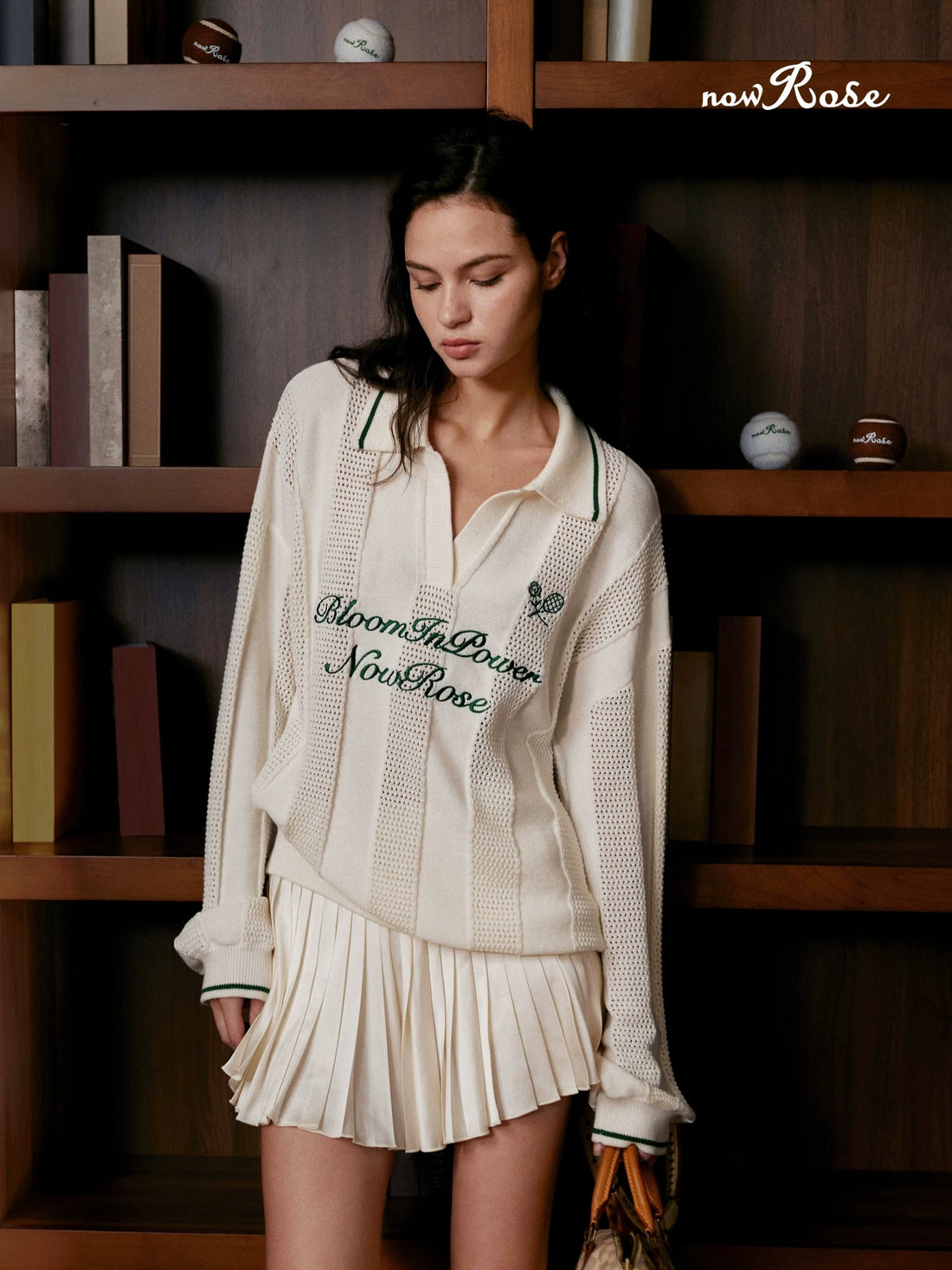 Now Rose Courtline Knit Polo