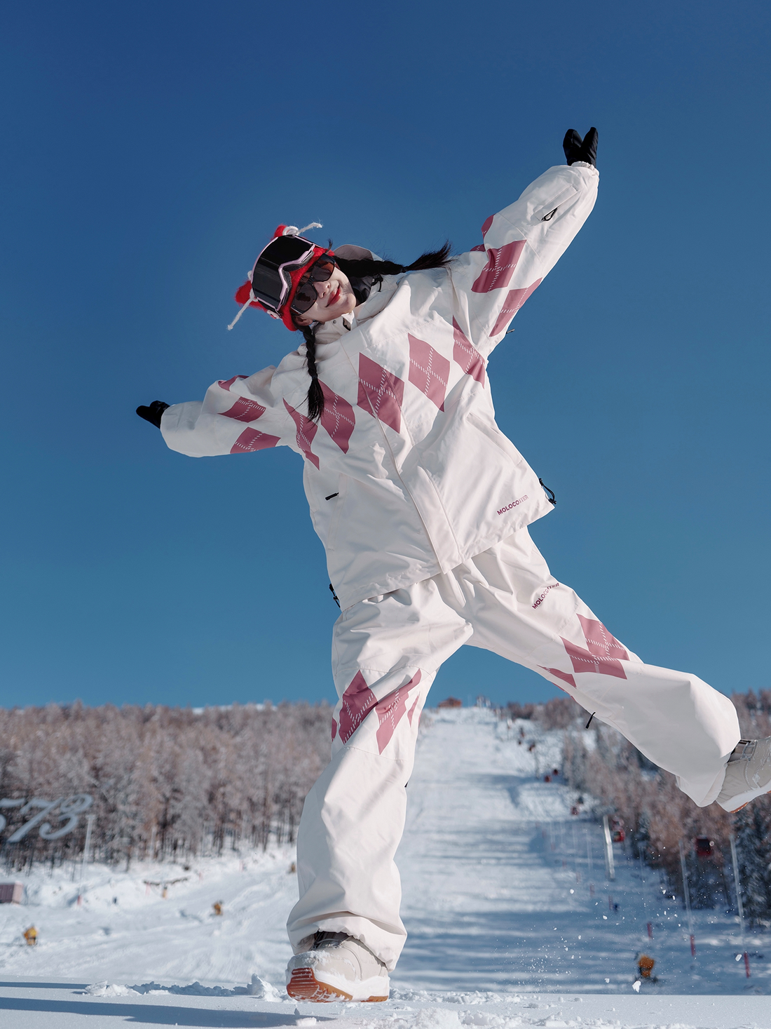 MOLOCOSTER Diamond Argyle Waterproof Ski Suit Se