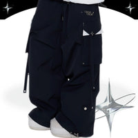 CHOPCHOP Asymmetrical Colorblock Padded Snow Suit