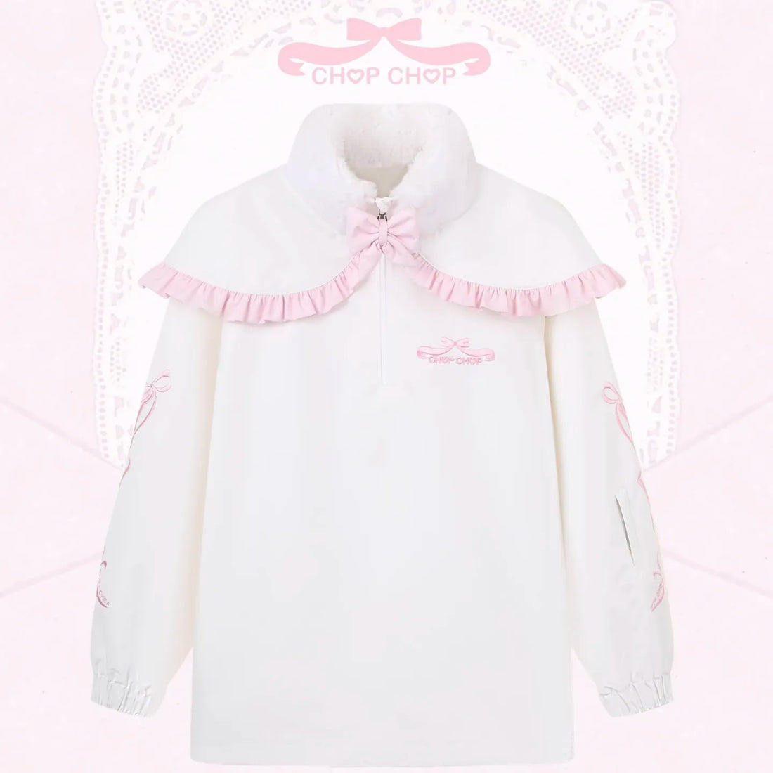 CHOPCHOP Bowknot Ruffle Padded Snow Suit