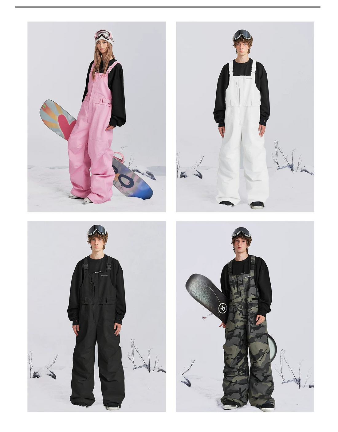 Molocoster 40K RECCO Waterproof Ski Bib Pants