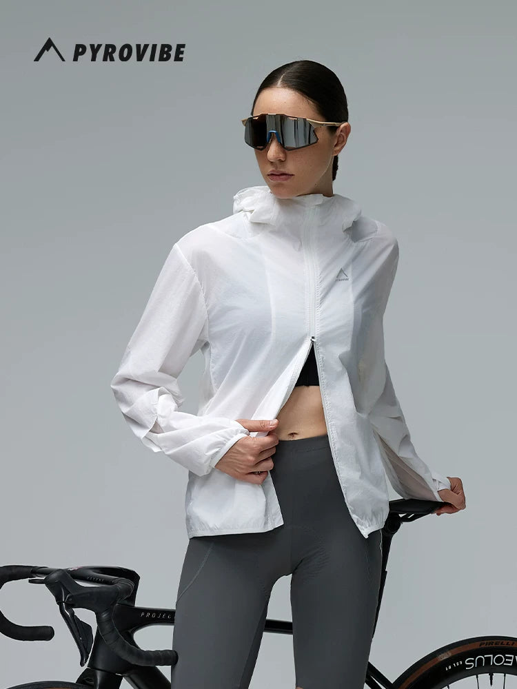 Pyrovibe AuraRide Women's UV Cycling Windbreaker