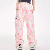 Lovely Ant Butterfly Print Waterproof Ski Suit Set