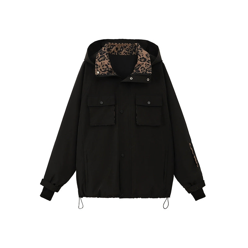 Skibear Leopard Print Ski Suit
