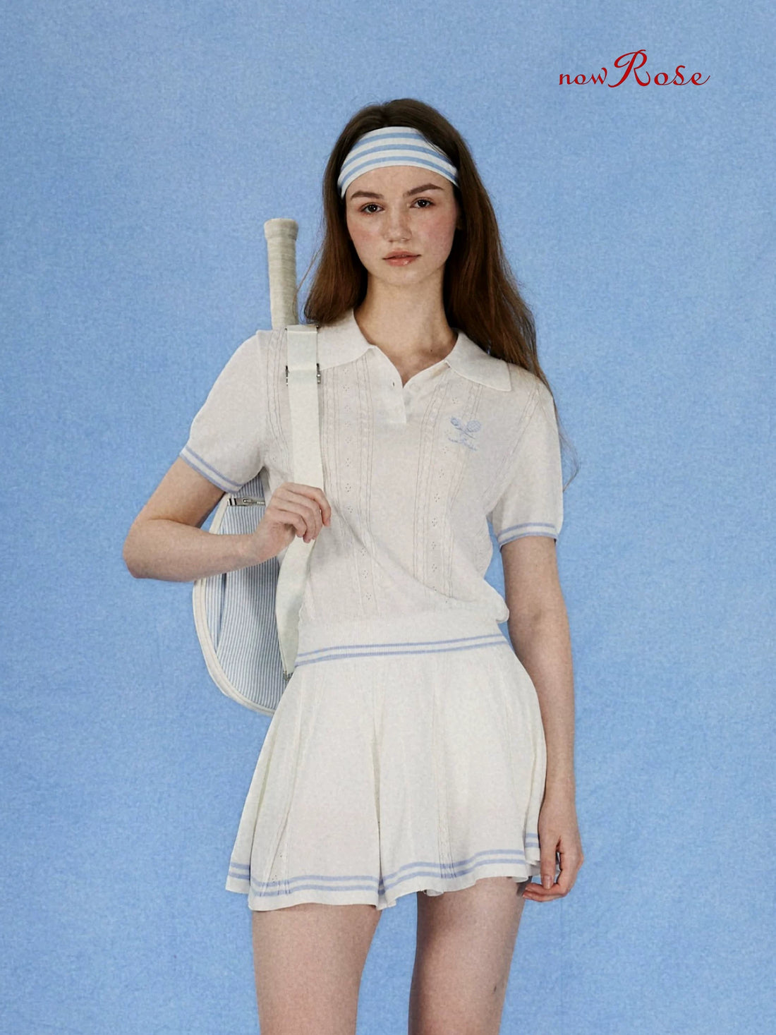 NowRose Willow Breeze Lyocell Polo Top