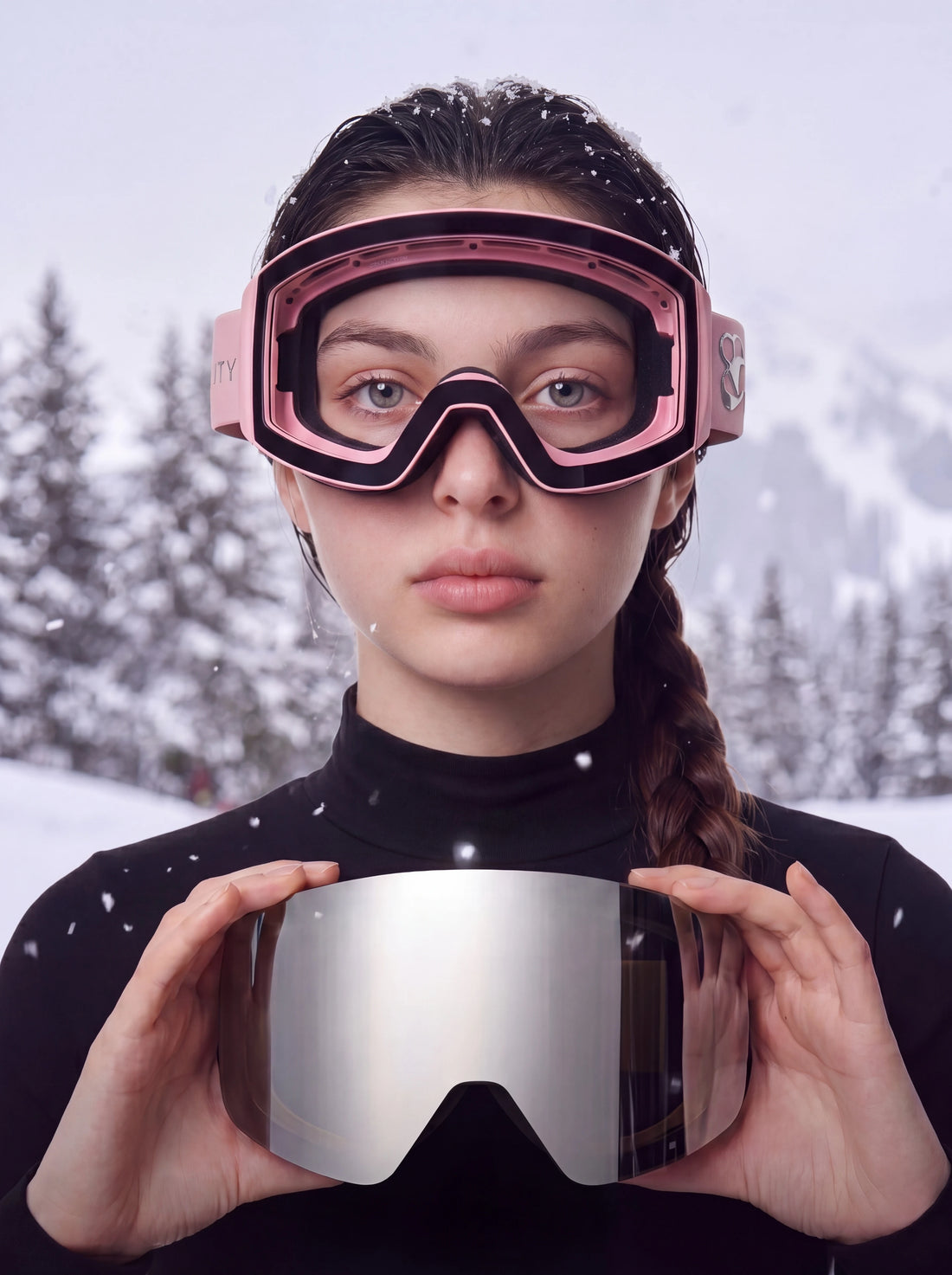 POSITIBEETY 4D Magnetic Anti-Fog Ski Goggles