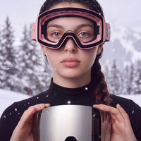 POSITIBEETY 4D Magnetic Anti-Fog Ski Goggles