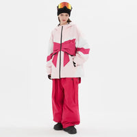 DOOREK Women’s Giant Bowknot Waterproof Ski Suit