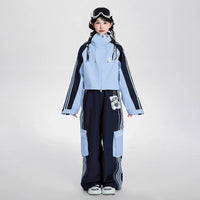 Lovely Ant Pearl-Accented Waterproof Ski Suit Set