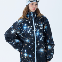 MOLOCOSTER Starry Night Galaxy Waterproof Ski Suit Set