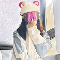 Cartoon Snow Helmet Plush Cover