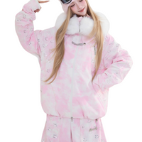 Ananie Fluffy Snow Cloud Women’s 3L Waterproof Ski Jacket & Pants Set