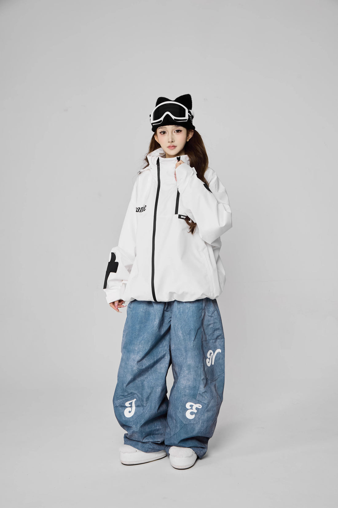 Ananie Printed Denim Look 20K Waterproof Ski Pants