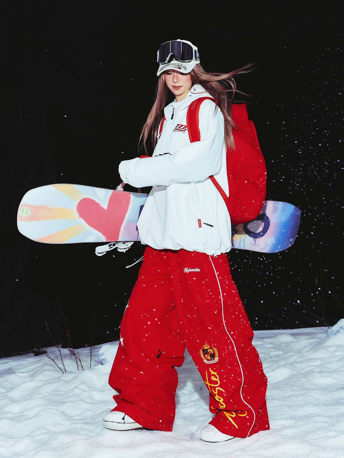 MOLOCOSTER Star Patchwork Waterproof Snowboard Pants