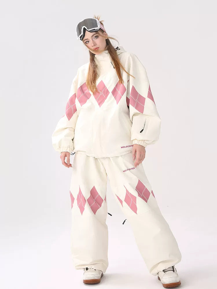 MOLOCOSTER Diamond Argyle Waterproof Ski Suit Se