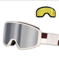 RandomPow Snow Magnetic Snow Goggles (Replacement Lens Included)
