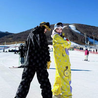 Positibeety Bee Logo Waterproof Snowboarding Jacket and Pants
