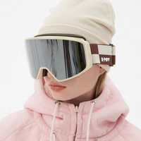 RandomPow Snow Magnetic Snow Goggles (Replacement Lens Included)