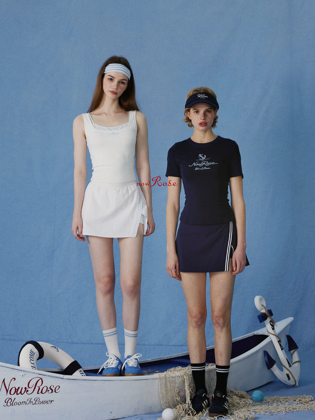 NowRose Coastal Split Performance Skort