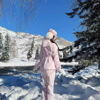 Skibear Pink Slim-Fit Ski Suit