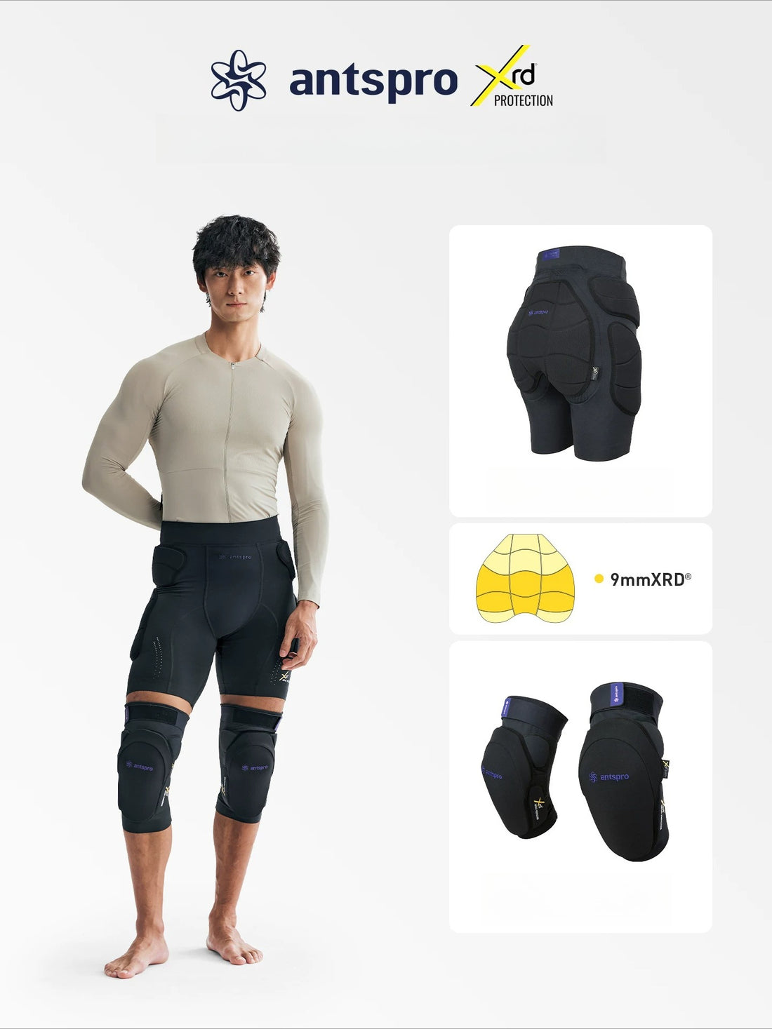 Ants Pro Core Series Unisex 9mm XRD Impact Protective Gear